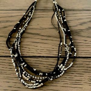 Serefina Suede and Strands Necklace